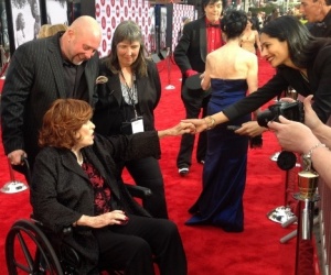 On the Red Carpet at the Turner Classic Film Festival with her grandson, Conor Fitzsimons...